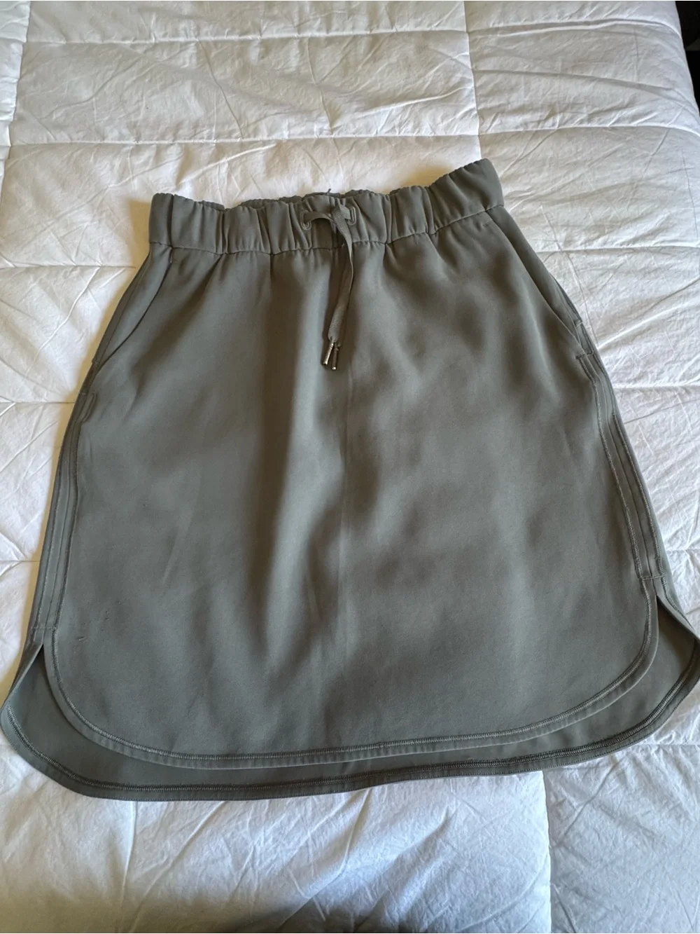 lululemon athletica Olive Drawstring Mini Skirt